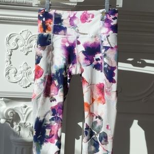 Athleta Floral Mudra 7/8 Tights XS